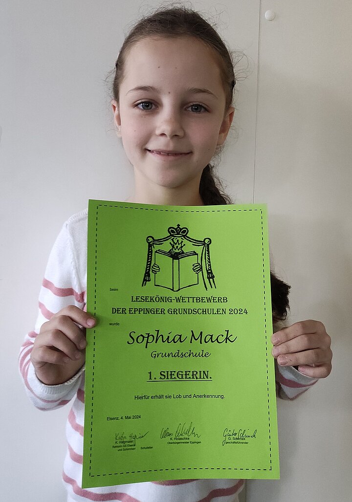 Lesekönigin 2024 Sophia Mack