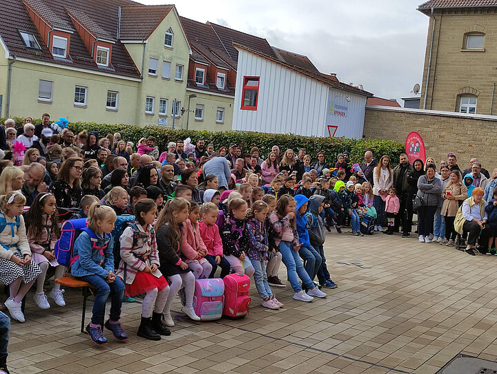  Einschulung der neuen Erstklässler in der Grundschule im Rot 2022